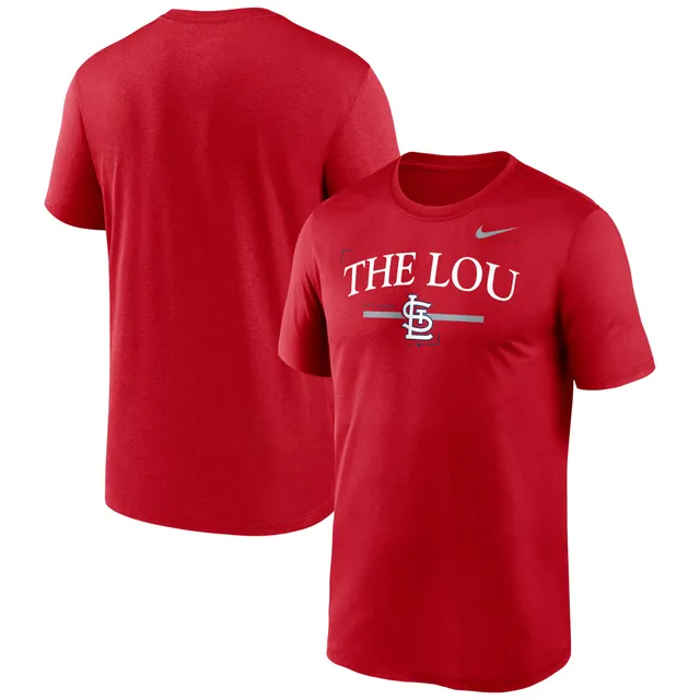 Homage Men's Light Blue St. Louis Cardinals Hyperlocal Tri-Blend T