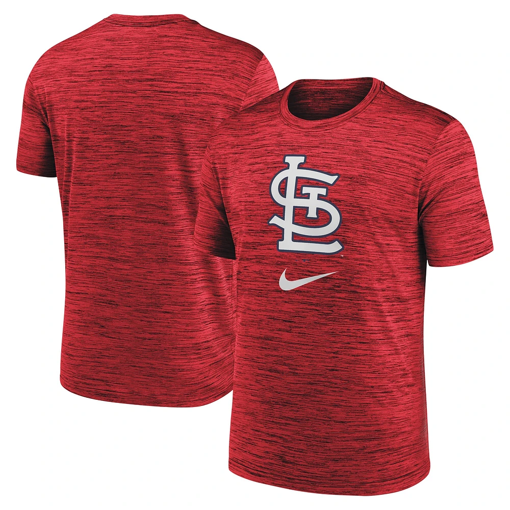 Men's Nike Red St. Louis Cardinals Logo Velocity Performance T-Shirt