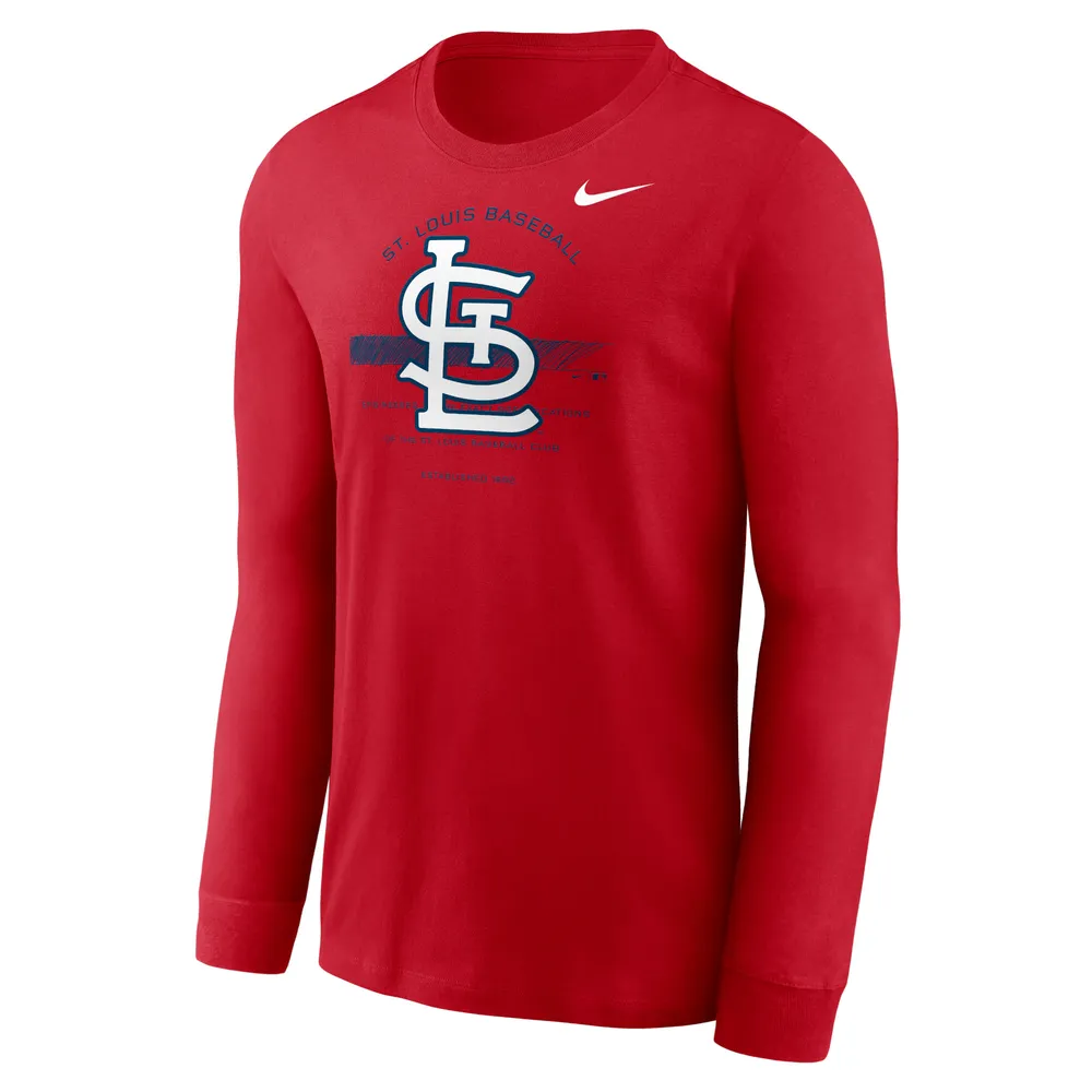 Lids St. Louis Cardinals Nike Authentic Collection Game Raglan Performance  Long Sleeve T-Shirt - Navy