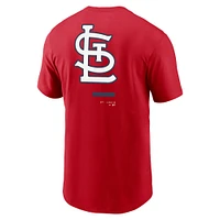 T-shirt rouge St. Louis Cardinals Over the Shoulder Nike pour homme