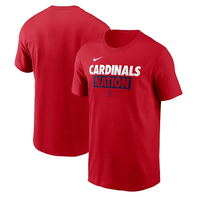 T-shirt Nike St. Louis Cardinals Rally Rule pour homme rouge