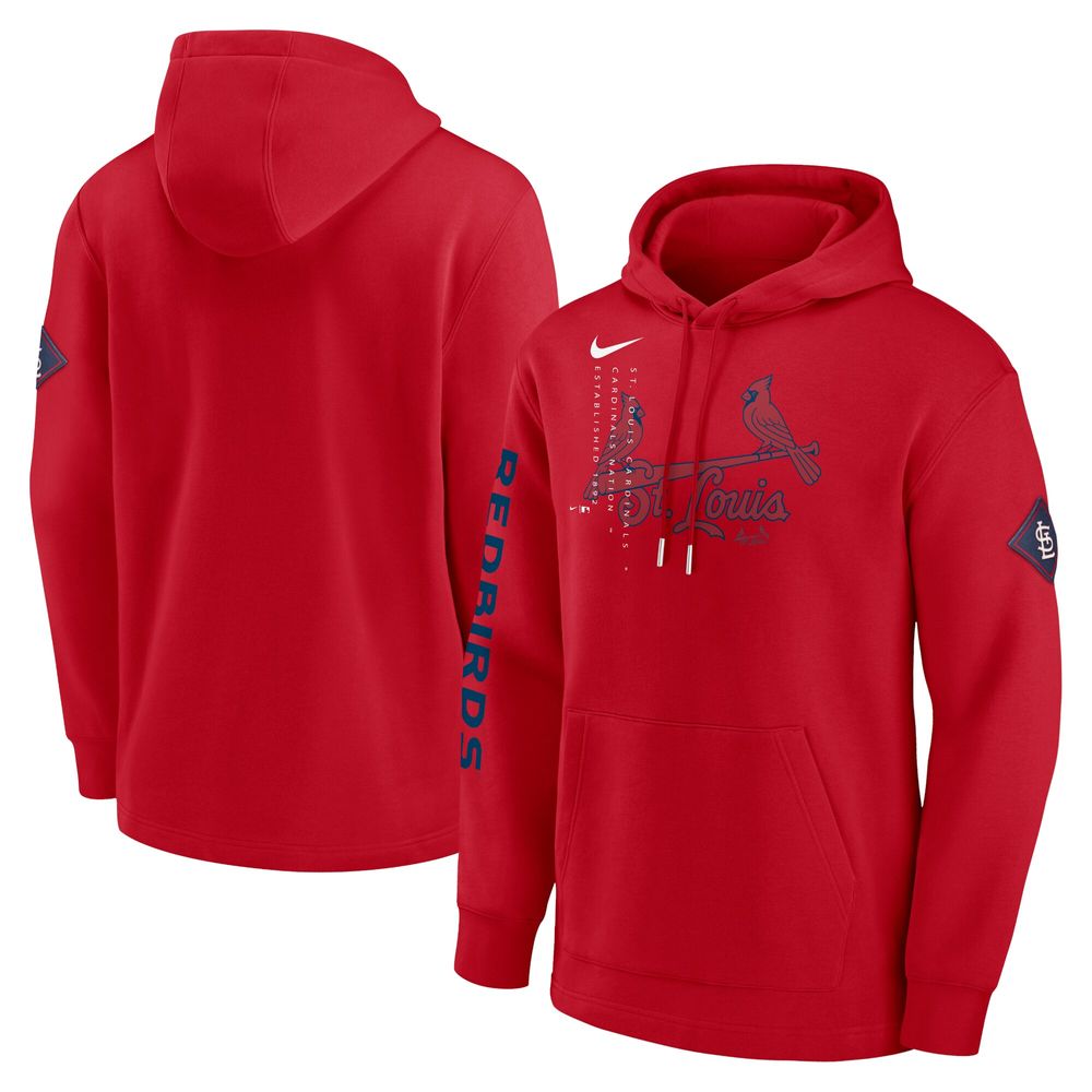 Men's Nike Red St. Louis Cardinals Reflection - Pullover Hoodie