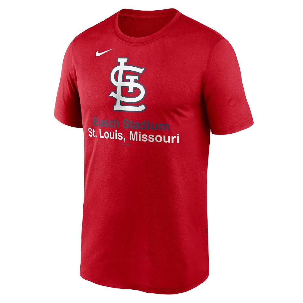 Men's Nike Red St. Louis Cardinals Stadium Legend Performance T-Shirt