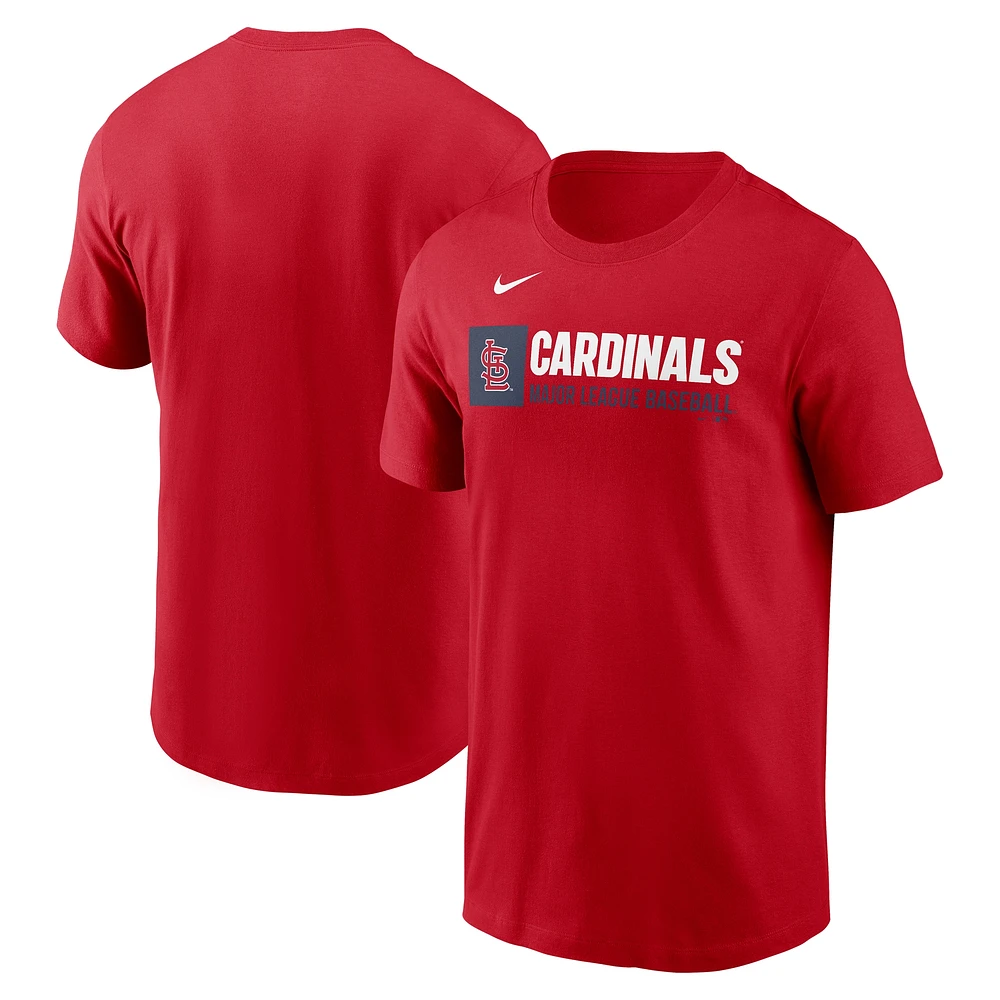 Men's Nike Red St. Louis Cardinals Team Block T-Shirt