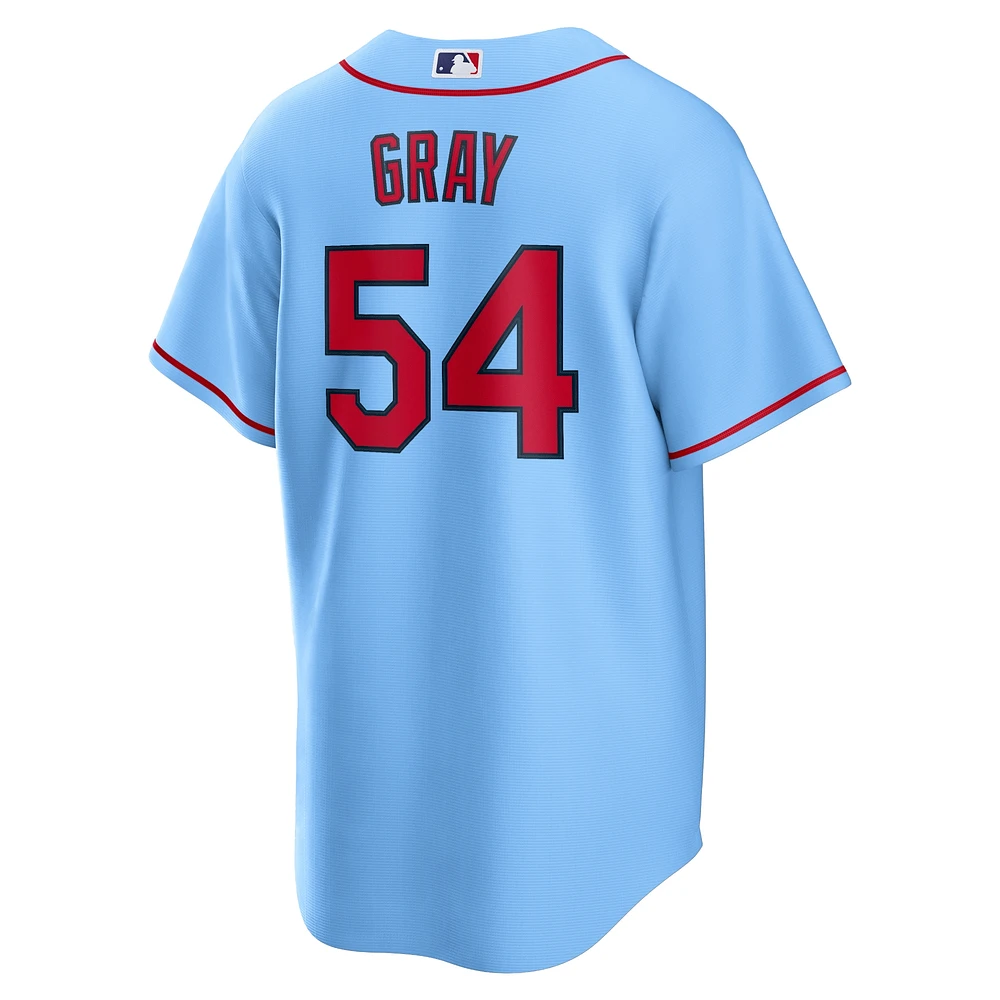 Maillot réplique alternatif Nike Sonny Gray bleu clair pour homme des Cardinals de St. Louis