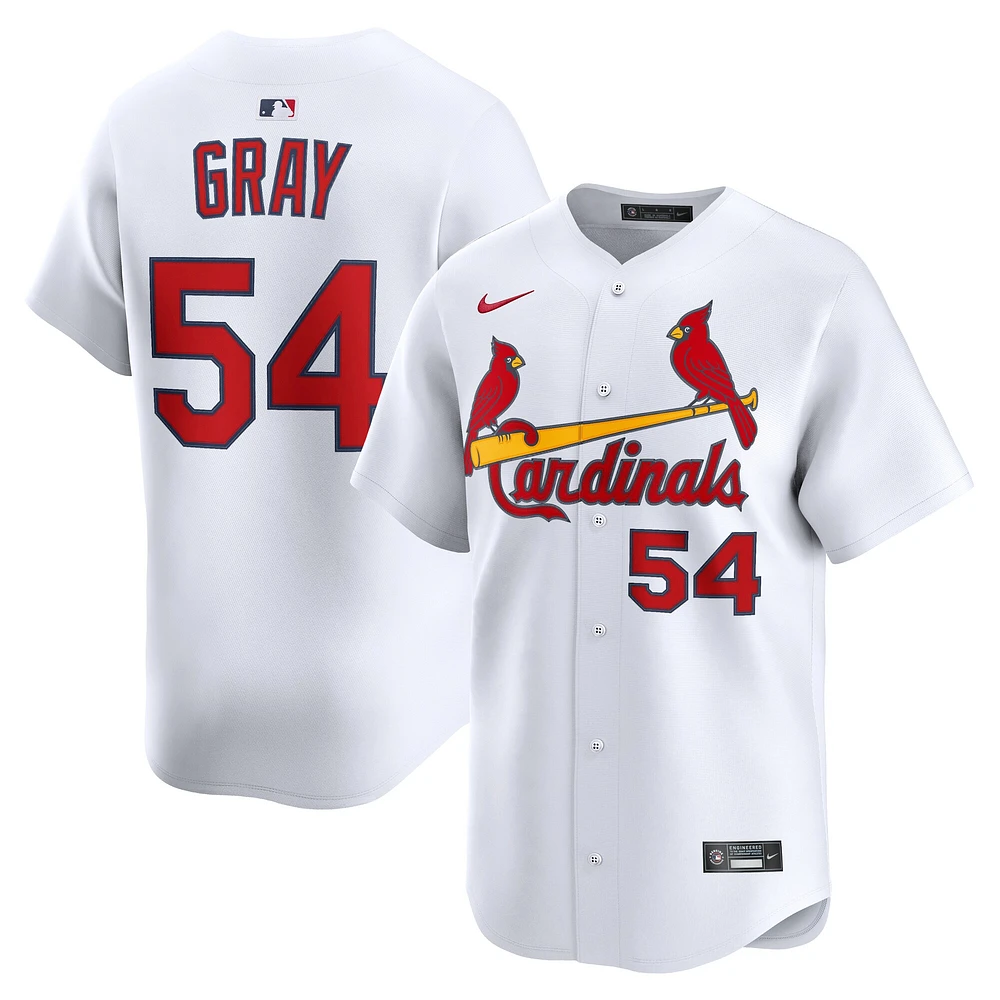 Men's Nike Sonny Gray White St. Louis Cardinals Home Limited Player Jersey