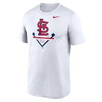 T-shirt Nike Icon Legend Performance blanc pour homme des Cardinals de St. Louis