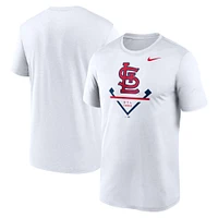 T-shirt Nike Icon Legend Performance blanc pour homme des Cardinals de St. Louis