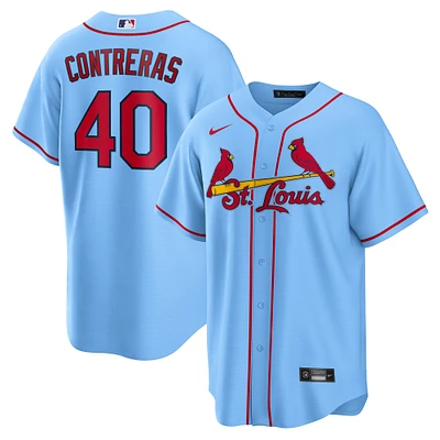 Maillot réplique alternatif bleu clair Willson Contreras des Cardinals de St. Louis pour homme Nike