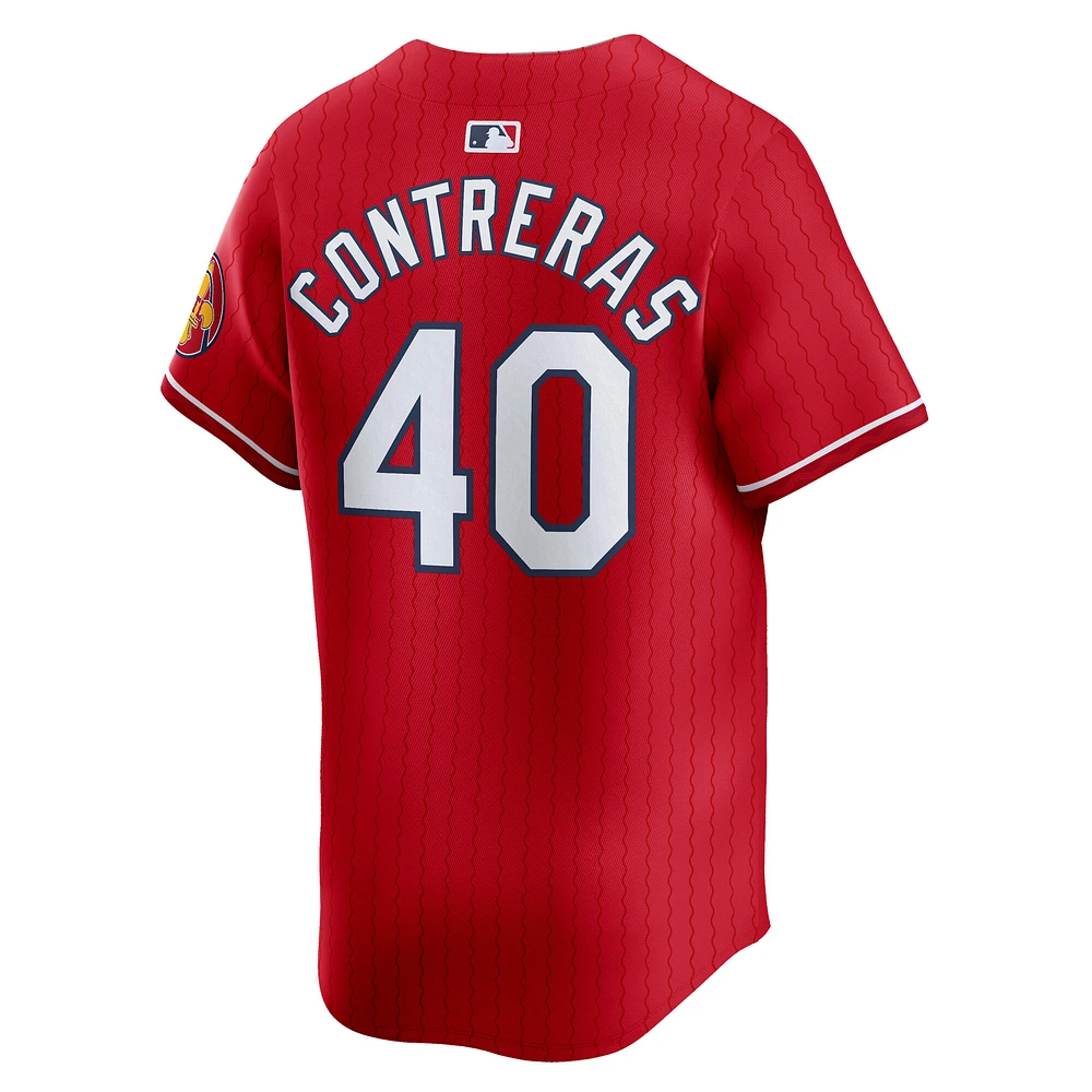 Men's Nike Willson Contreras Red St. Louis Cardinals City Connect Limited Jersey