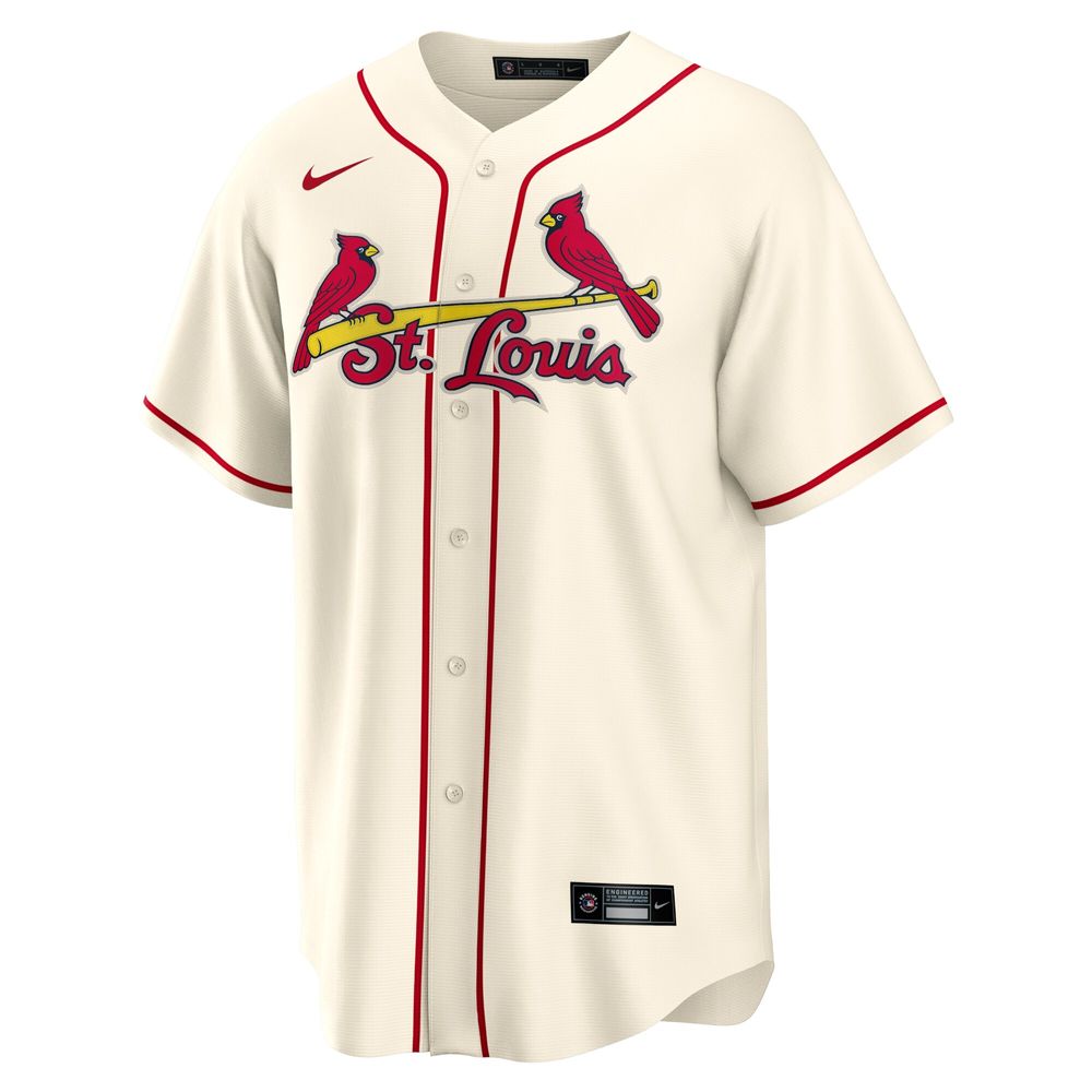 Youth St. Louis Cardinals Yadier Molina Nike Cream Alternate Replica Player  Jersey