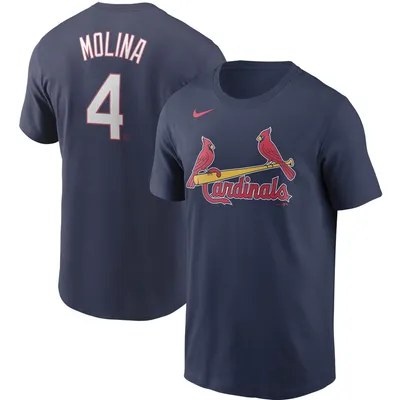 Nike Yadier Molina Gray St. Louis Cardinals Road Replica Player Name Jersey  for Men
