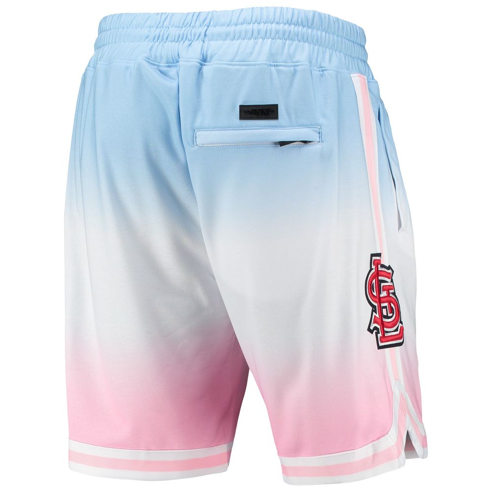 Men's Pro Standard Blue/Pink St. Louis Cardinals Team Logo Ombre Shorts