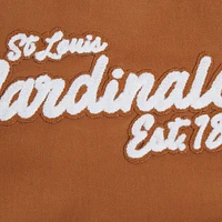 Men's Pro Standard Brown St. Louis Cardinals Paint The City Twill Full-Zip Jacket