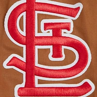 Men's Pro Standard Brown St. Louis Cardinals Paint The City Twill Full-Zip Jacket