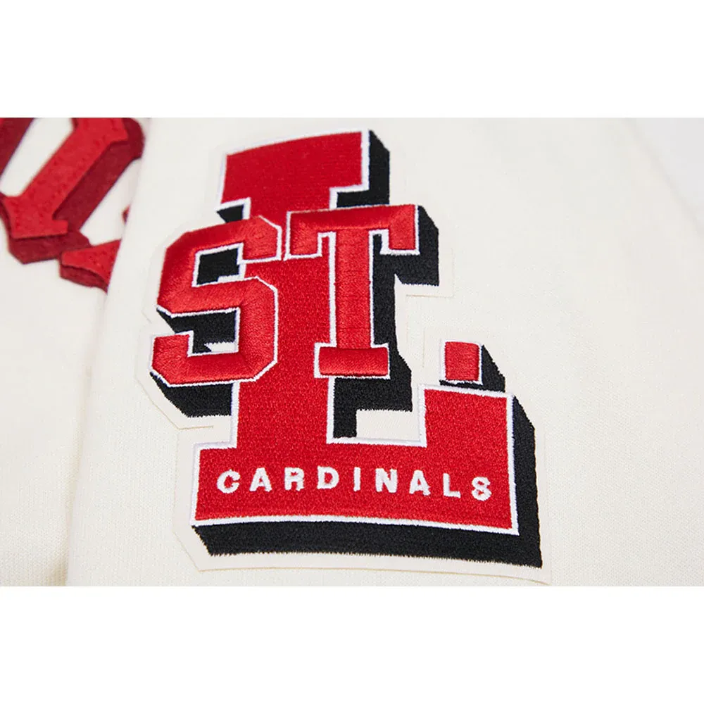 Men's St. Louis Cardinals Pro Standard White Logo Pullover Hoodie