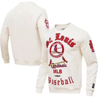 Men's Philadelphia Phillies Pro Standard Cream Cooperstown Collection Retro  Old English Pullover Sweatshirt