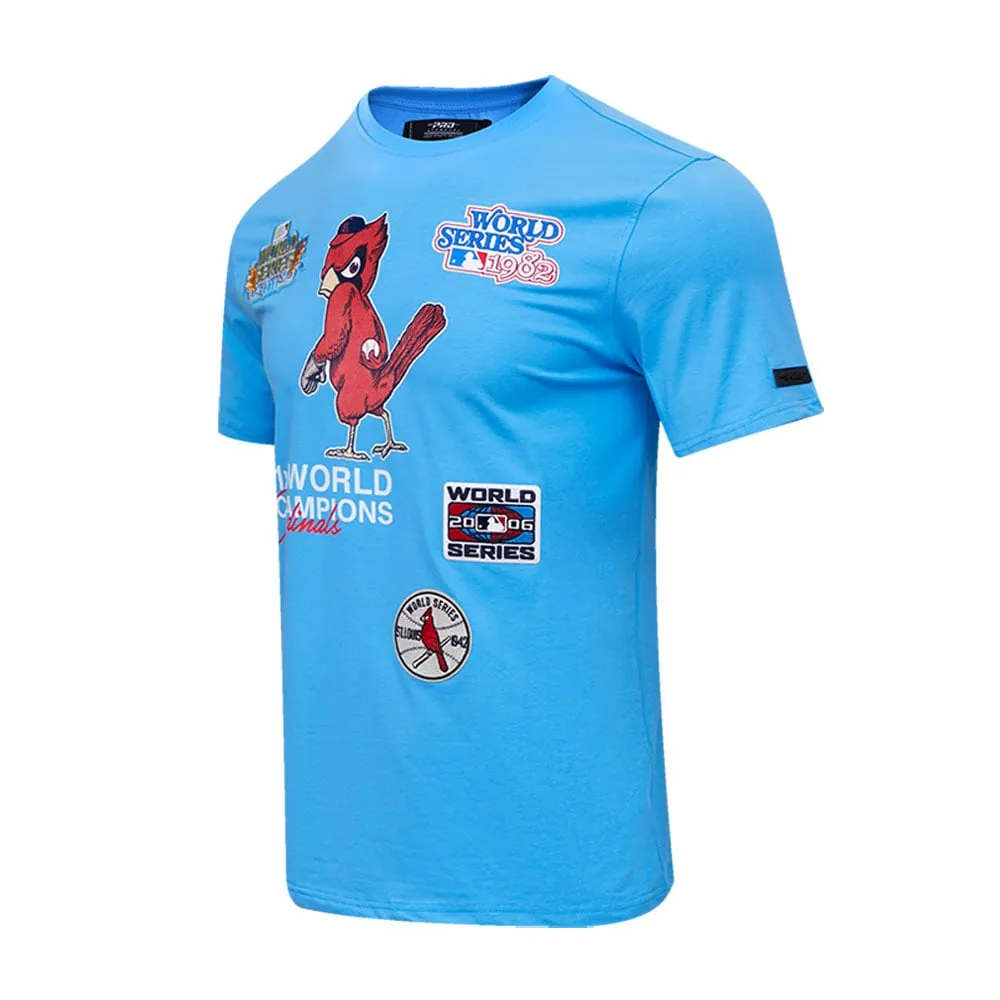 Pro Standard Men's Pro Standard Light Blue St. Louis Cardinals Championship  T-Shirt