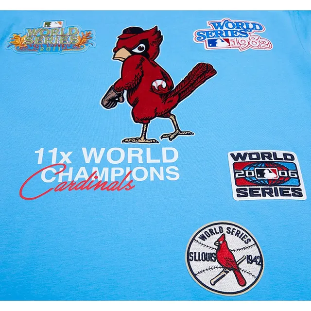 St Louis Cardinals Mens T Shirt L Red 2011 11x Champions Long