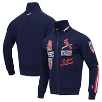 Veste de survêtement entièrement zippée Pro Standard Navy St. Louis Cardinals Fast Lane pour hommes