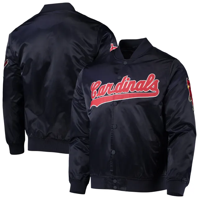 Lids St. Louis Cardinals JH Design Reversible Fleece Full-Snap Hoodie Jacket  - Navy