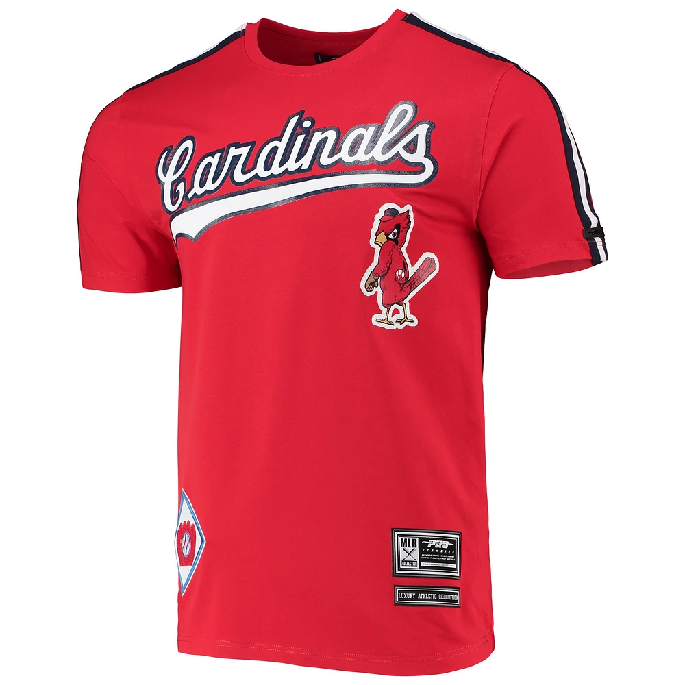 Men's Pro Standard Red/ St. Louis Cardinals Taping T-Shirt