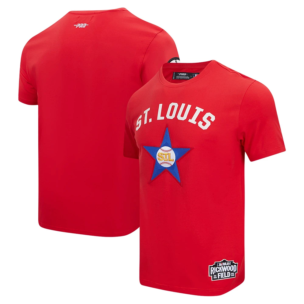 T-shirt classique Pro Standard rouge St. Louis Cardinals 2024 Rickwood pour hommes