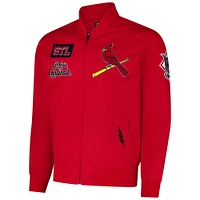 Men's Pro Standard Red St. Louis Cardinals Area Code Twill Full-Zip Jacket