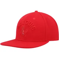 Men's Pro Standard St. Louis Cardinals Triple Red Snapback Hat