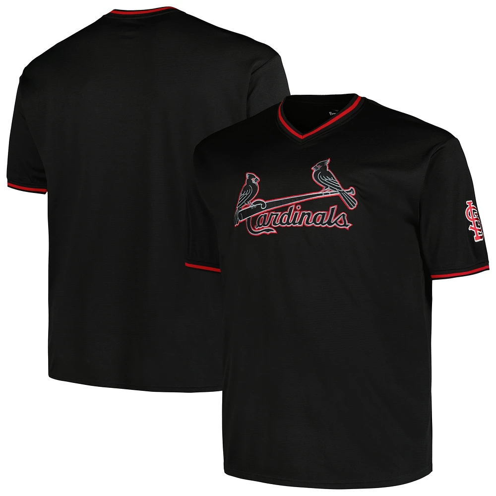 Men's Profile Black St. Louis Cardinals Big & Tall Pop Fashion Jersey