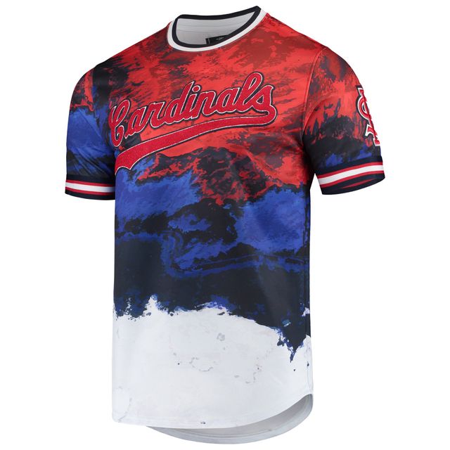 T-shirt rouge/royal St. Louis Cardinals pour homme, rouge, blanc et bleu