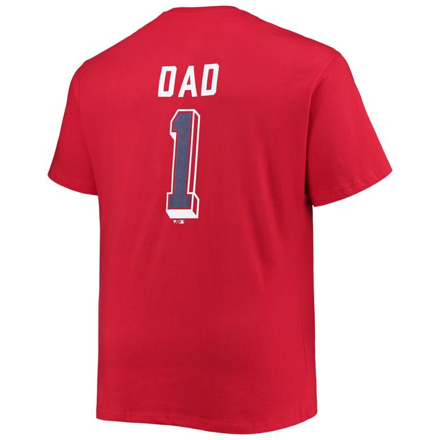 T-shirt rouge pour homme St. Louis Cardinals Big & Tall Father's Day #1 Dad