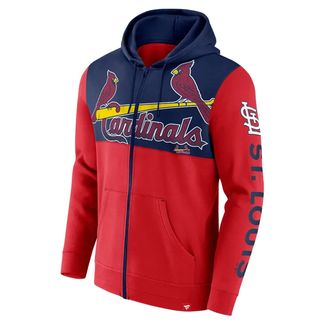 Profile Men's Red St. Louis Cardinals Jersey Pullover Muscle Hoodie