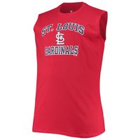 Men's Red St. Louis Cardinals Big & Tall Jersey Muscle Tank Top