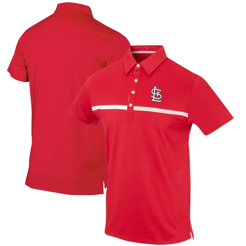 St. Louis Cardinals Color Blocked Stretch Polo - Red