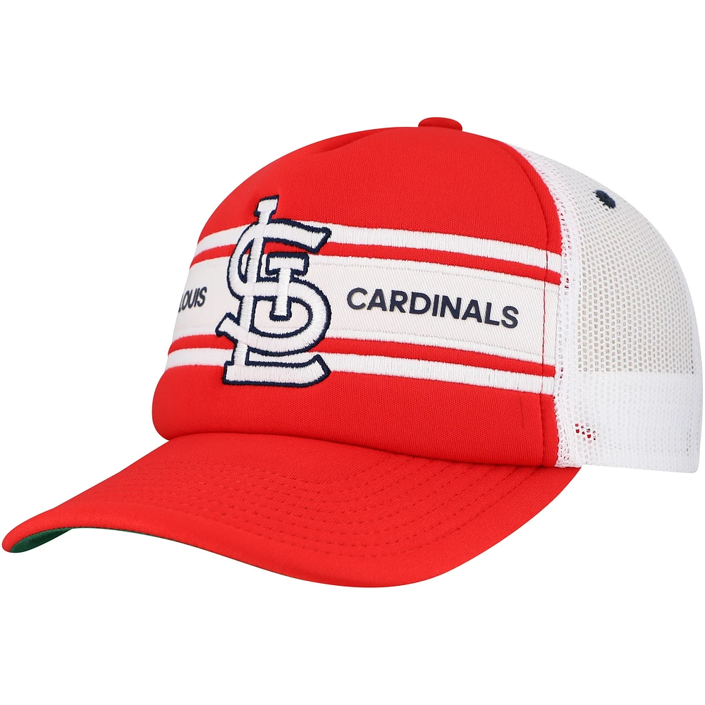 Casquette ajustable rouge pour homme St. Louis Cardinals Sideline Trucker