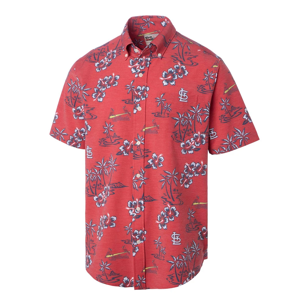 Men's Reyn Spooner Red St. Louis Cardinals Kekai Button-Down Shirt