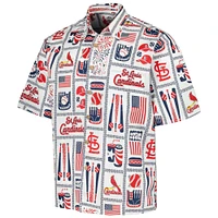 Men's Reyn Spooner White St. Louis Cardinals Americana Button-Up Shirt