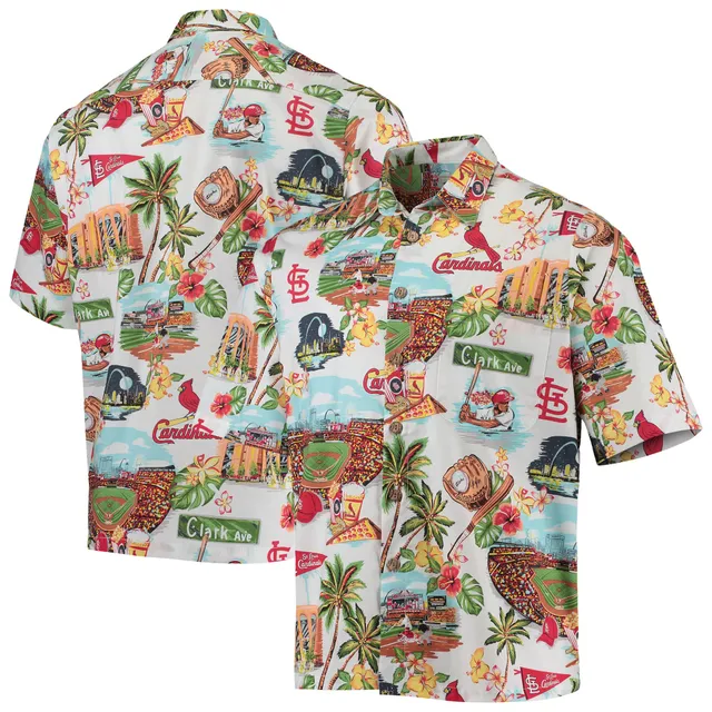 Men's St. Louis Cardinals Reyn Spooner Red Aloha Button-Up Shirt