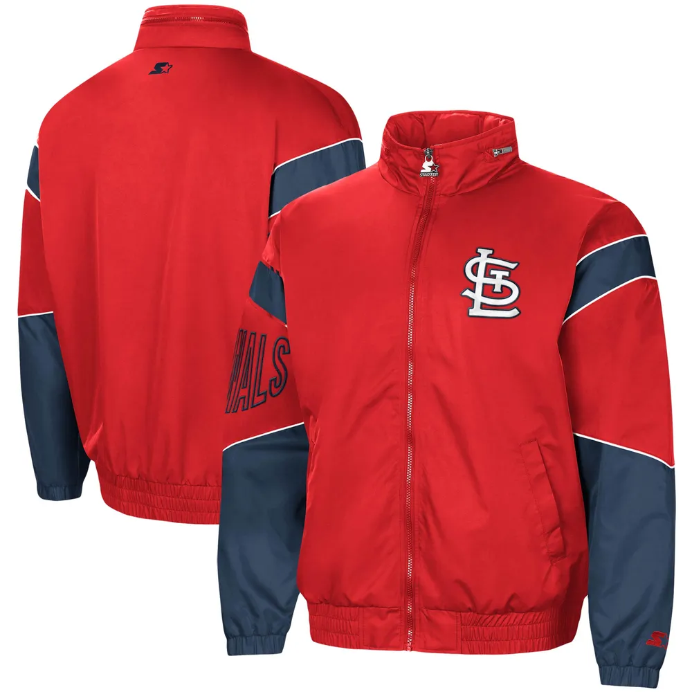 Lids St. Louis Cardinals Starter Impact Hoodie Half-Zip Jacket - Red