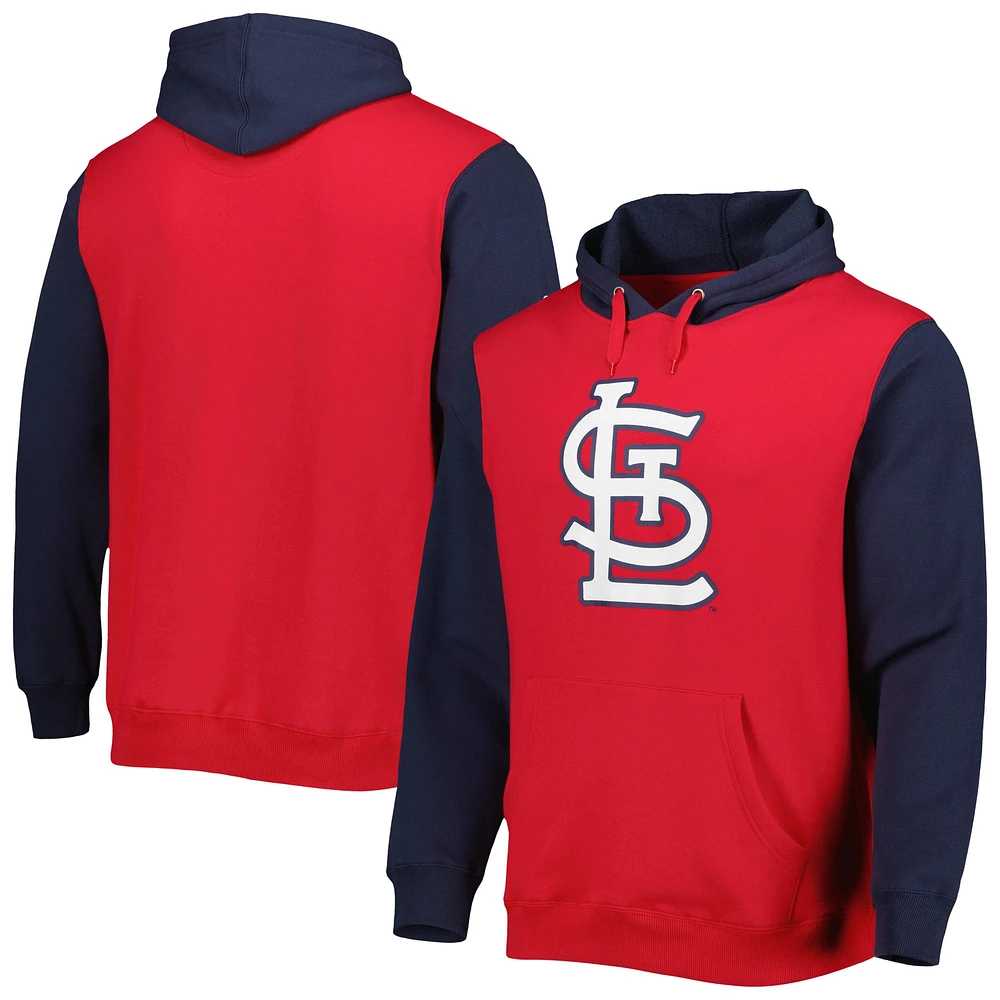 Chandail à capuchon pour homme St. Louis Cardinals Team rouge/bleu marine