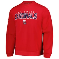 Men's Stitches  Red St. Louis Cardinals Pullover Sweatshirt