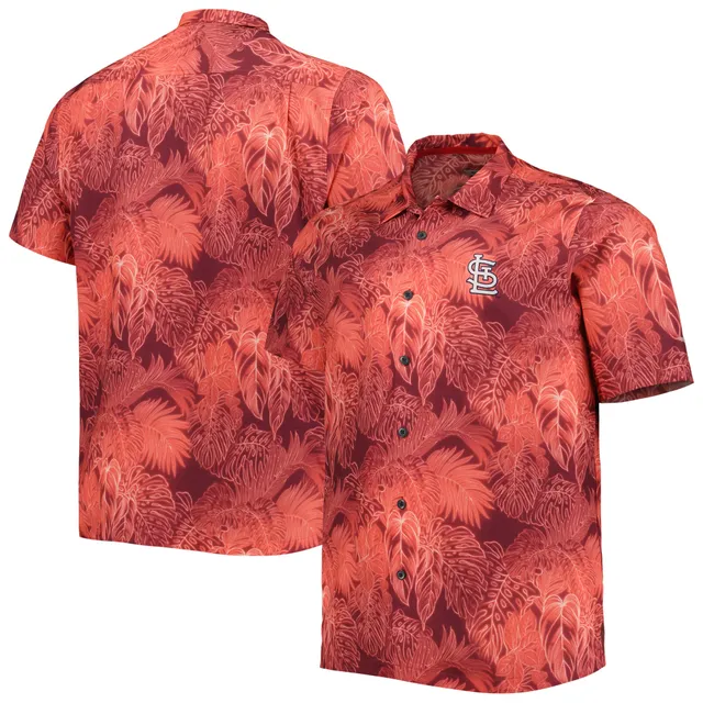 Lids Boston Red Sox Tommy Bahama Baseball Camp Button-Up Shirt - Cream