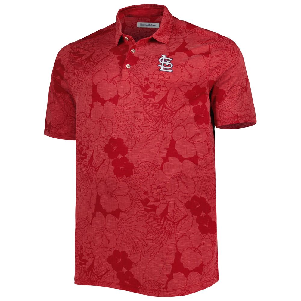 Men's Tommy Bahama Red St. Louis Cardinals Big & Tall Miramar Blooms Polo