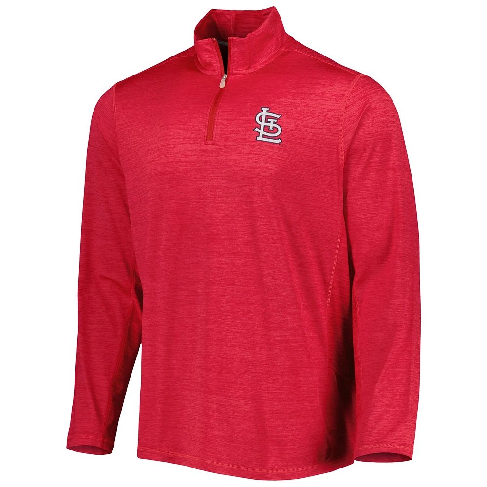 Haut à demi-zip Delray IslandZone des Cardinals de Saint-Louis Tommy Bahama rouge pour homme