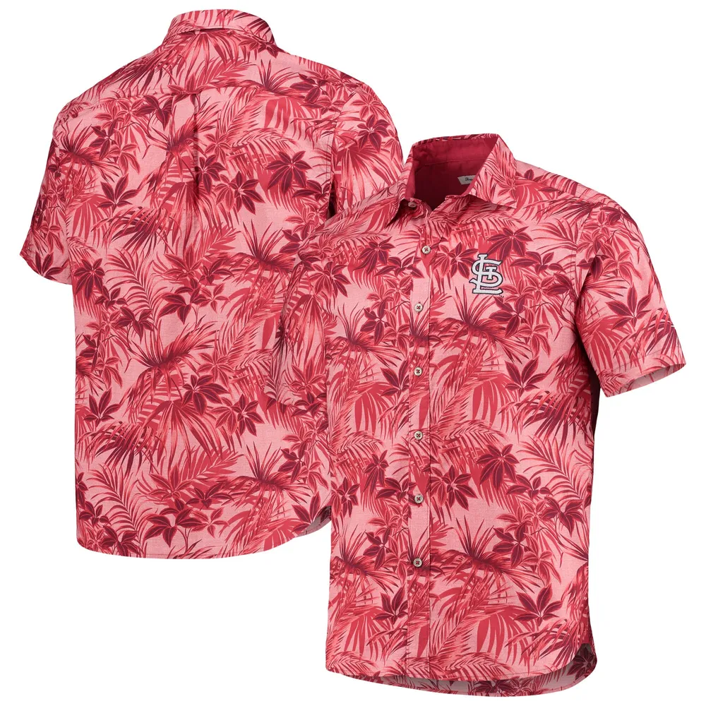 Lids St. Louis Cardinals Tommy Bahama Sport Reign Forest Fronds Button-Up  Shirt - Red