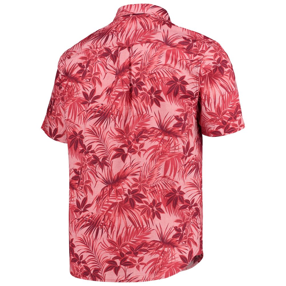 Men's Tommy Bahama Red St. Louis Cardinals Sport Reign Forest Fronds Button-Up Shirt