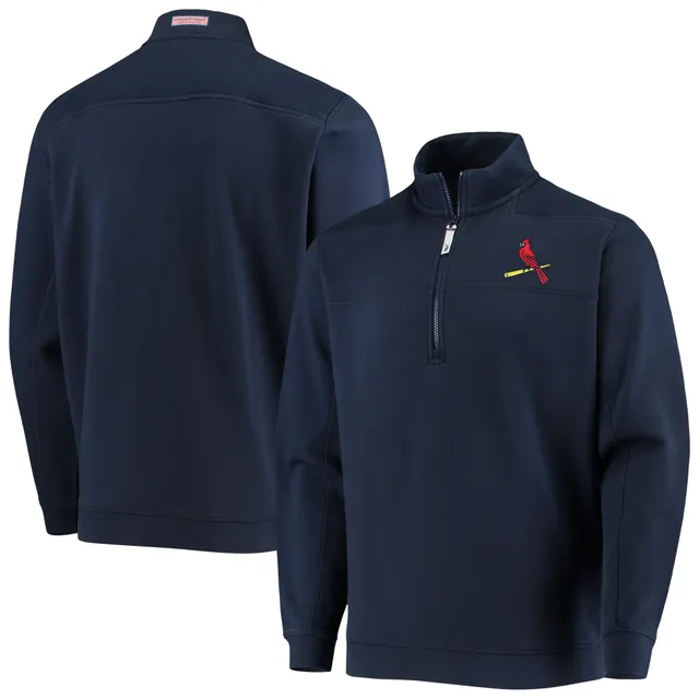 St. Louis Cardinals Vineyard Vines Shep Shirt Quarter-Zip Sweatshirt - Navy