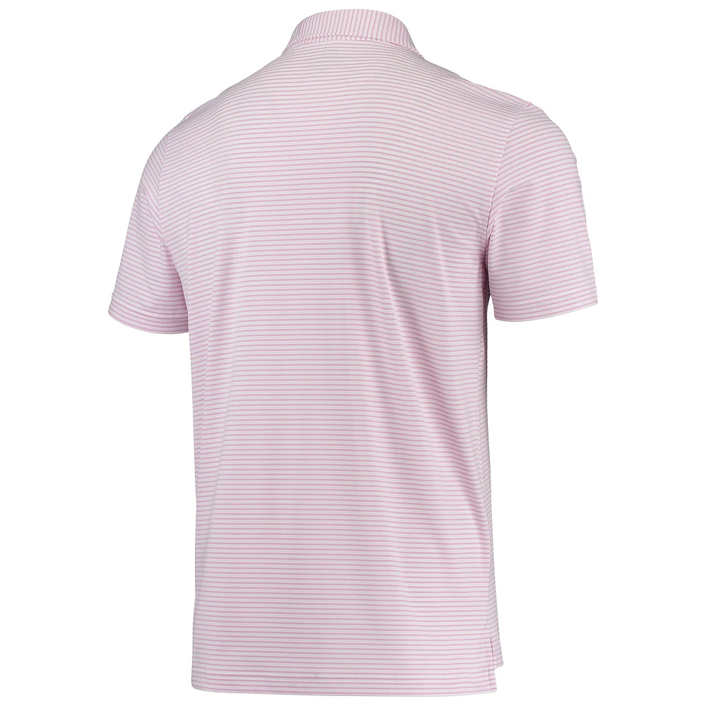 Polo pour homme Vineyard Vines rose/blanc St. Louis Cardinals Bradley Stripe