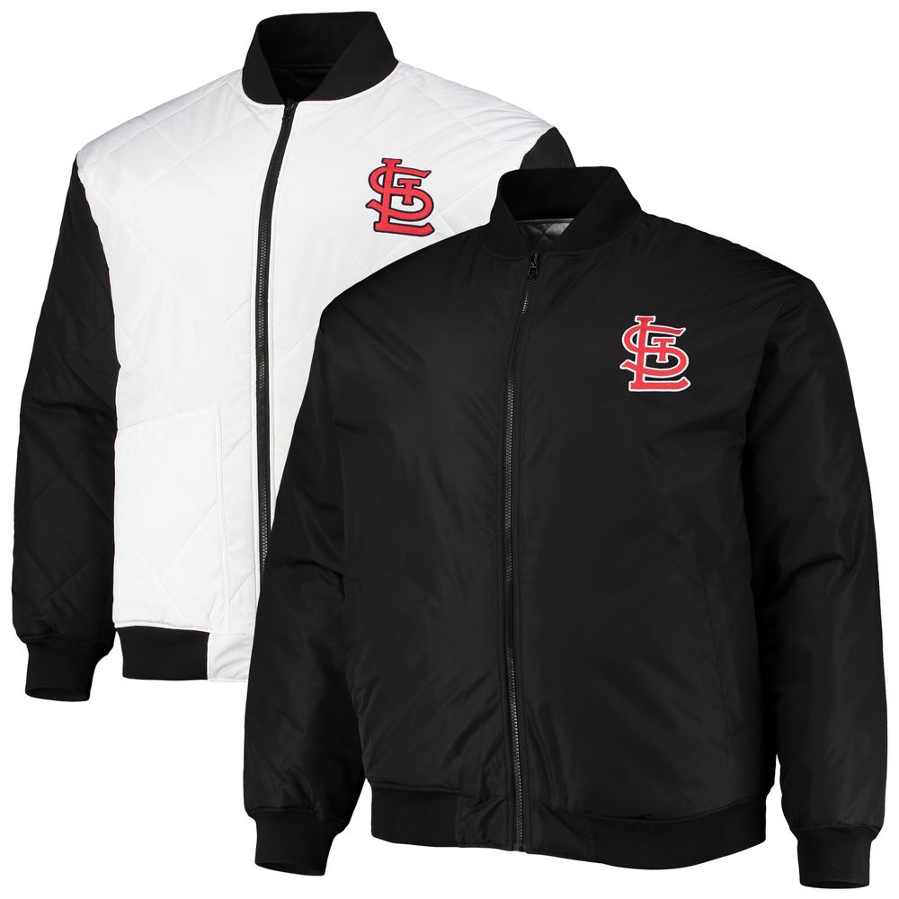 Women's Majestic White St. Louis Cardinals Plus Size Full Zip Track Jacket